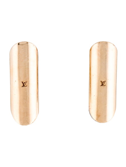 Louis Vuitton Crystal V Volt Triangle Hoop Earrings