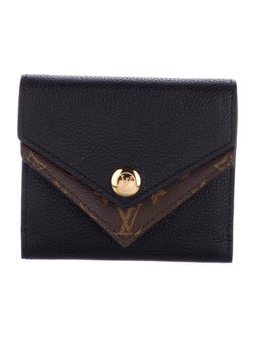 Louis Vuitton Monogram Pattern Leather Double V Compact Wallet