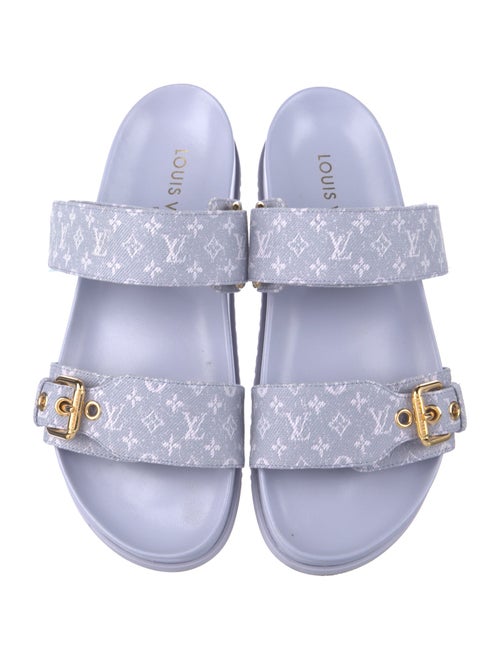 Louis Vuitton Canvas Printed Slides