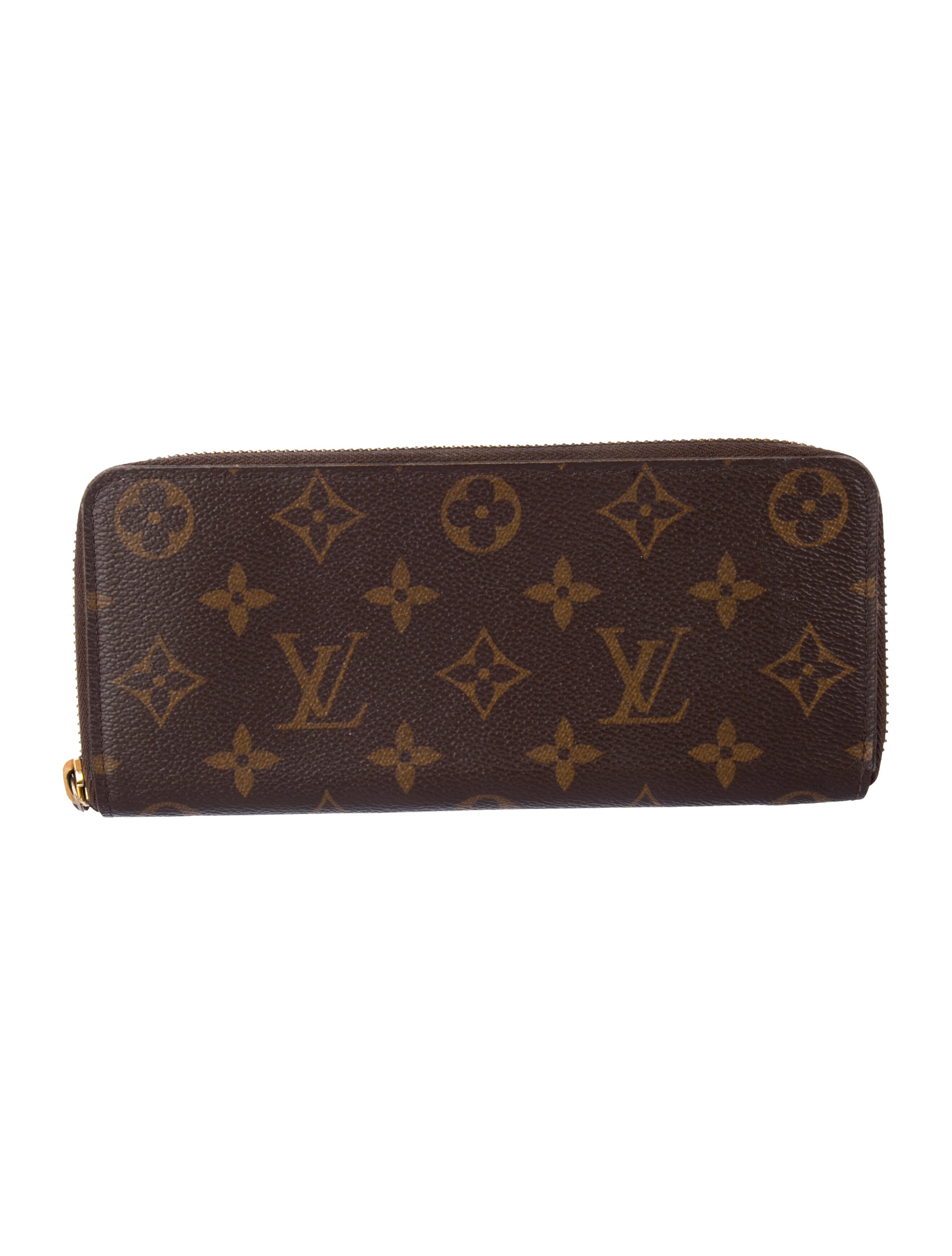 Louis Vuitton LV Monogram Coated Canvas Clemence Wallet