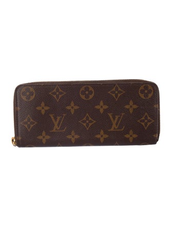 Louis Vuitton LV Monogram Coated Canvas Clemence Wallet