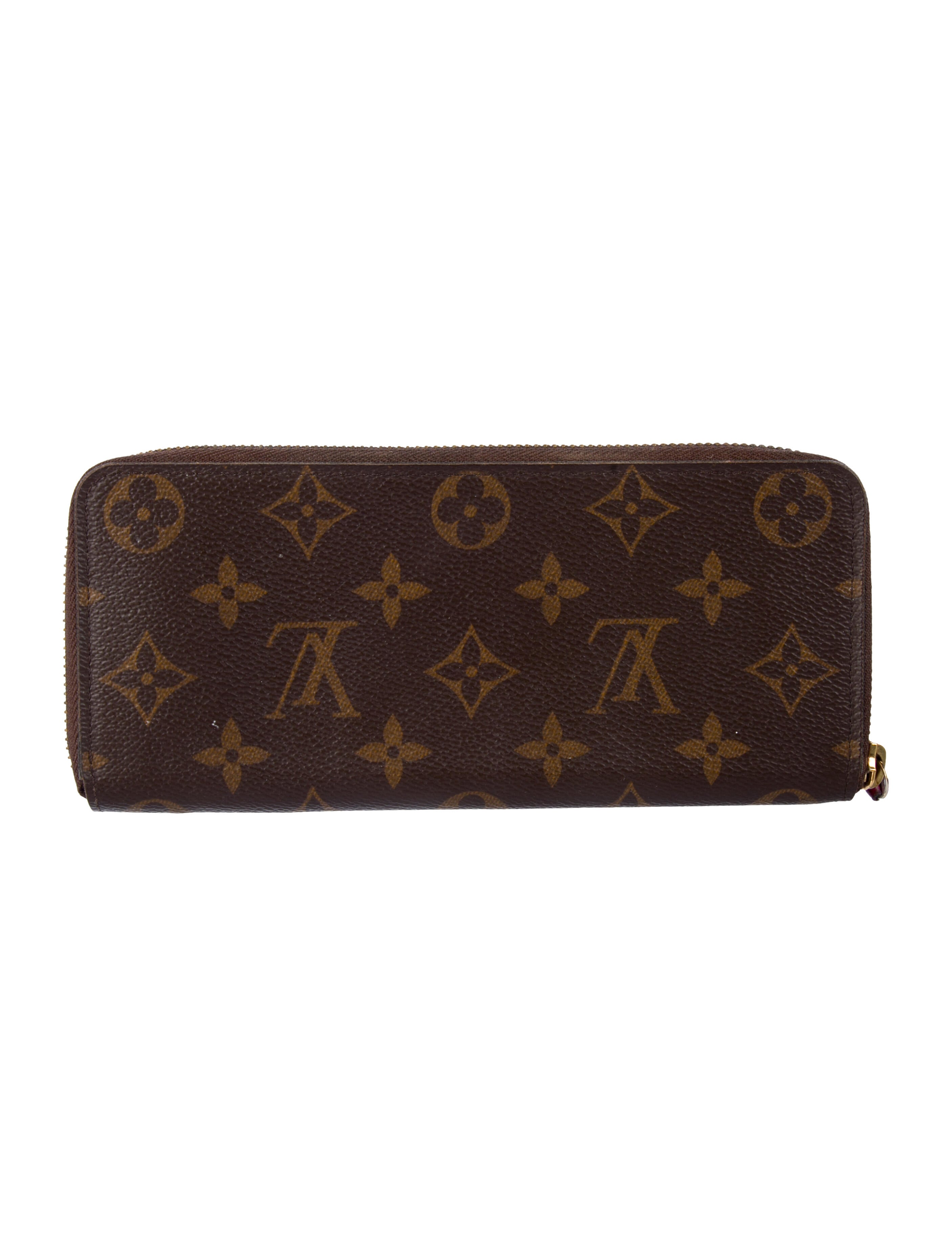 Louis Vuitton LV Monogram Coated Canvas Clemence Wallet