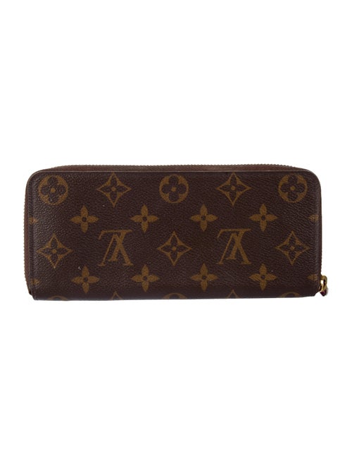 Louis Vuitton LV Monogram Coated Canvas Clemence Wallet