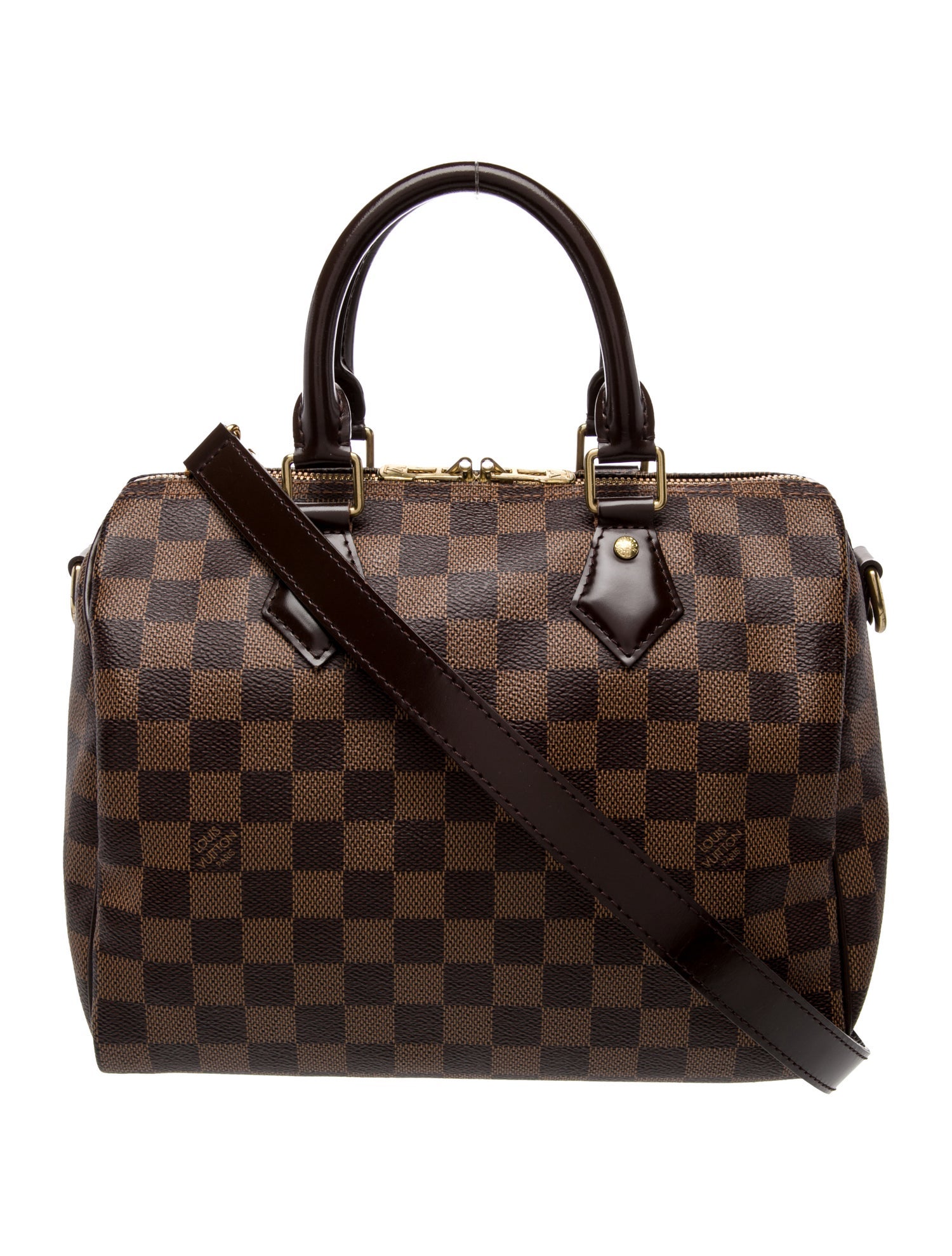 Louis Vuitton Damier Ebene Speedy Bandouliere 25