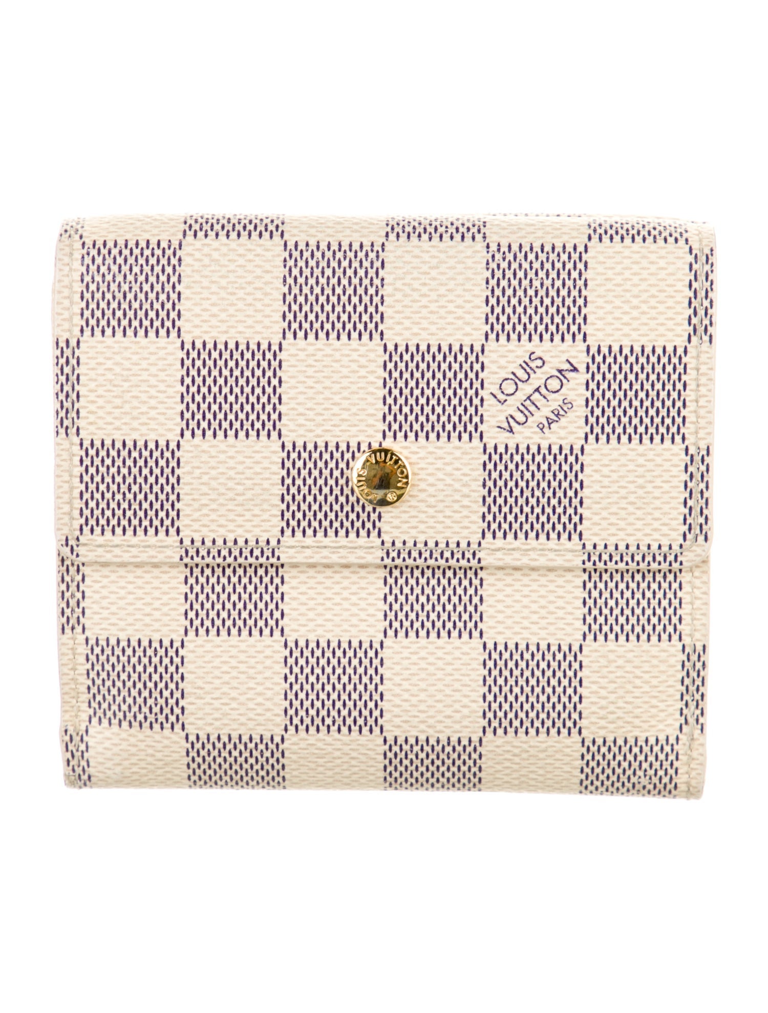 Louis Vuitton Damier Azur Pattern Elise Wallet