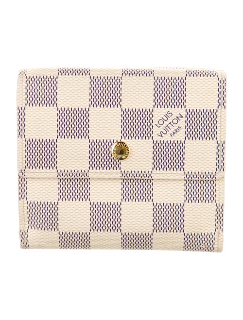 Louis Vuitton Damier Azur Pattern Elise Wallet
