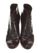 Louis Vuitton Patent Leather Lace-Up Boots