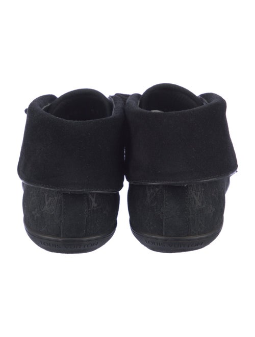 Louis Vuitton LV Monogram Suede Lace-Up Boots