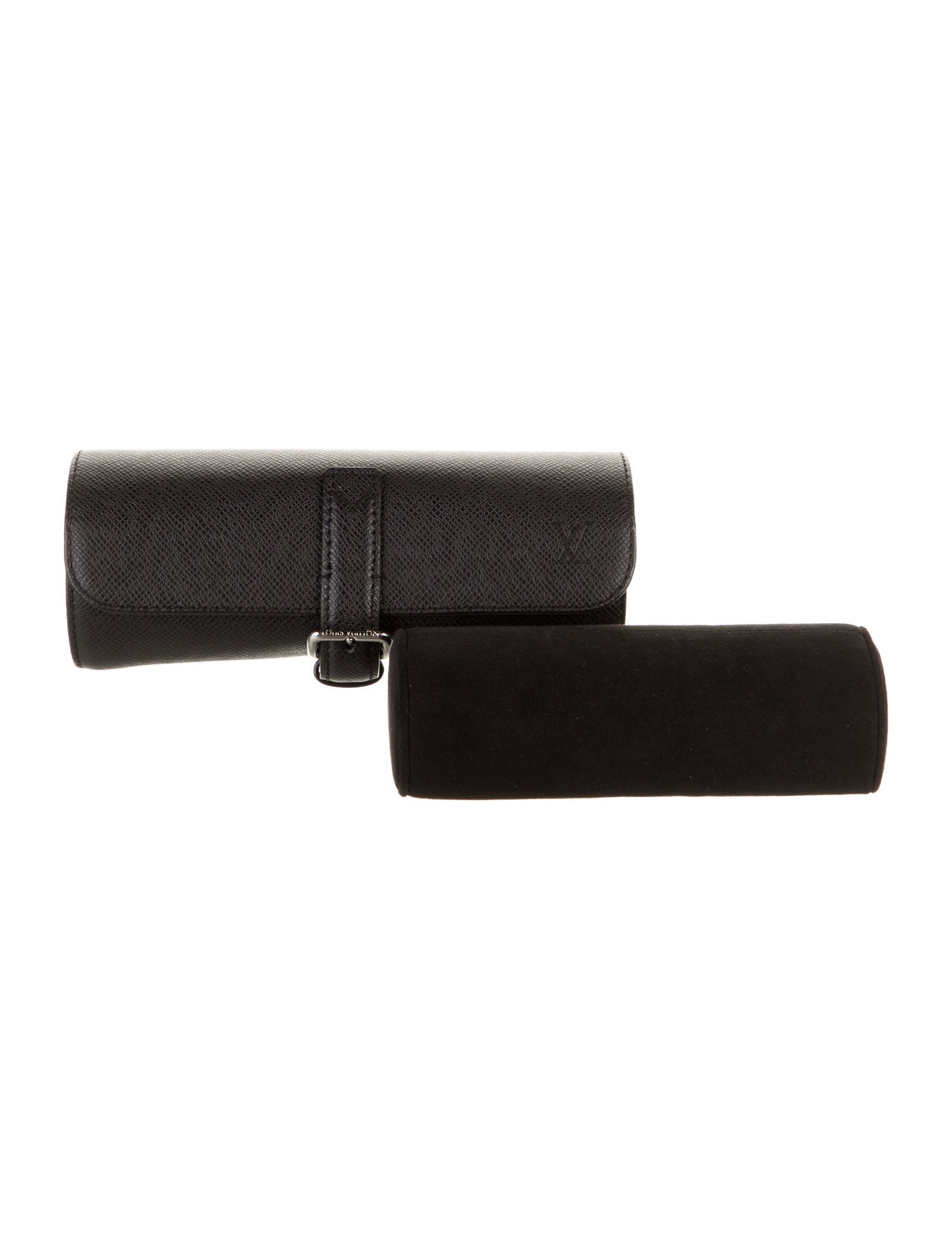 Louis Vuitton Ardoise Taiga Leather 3 Watch Case