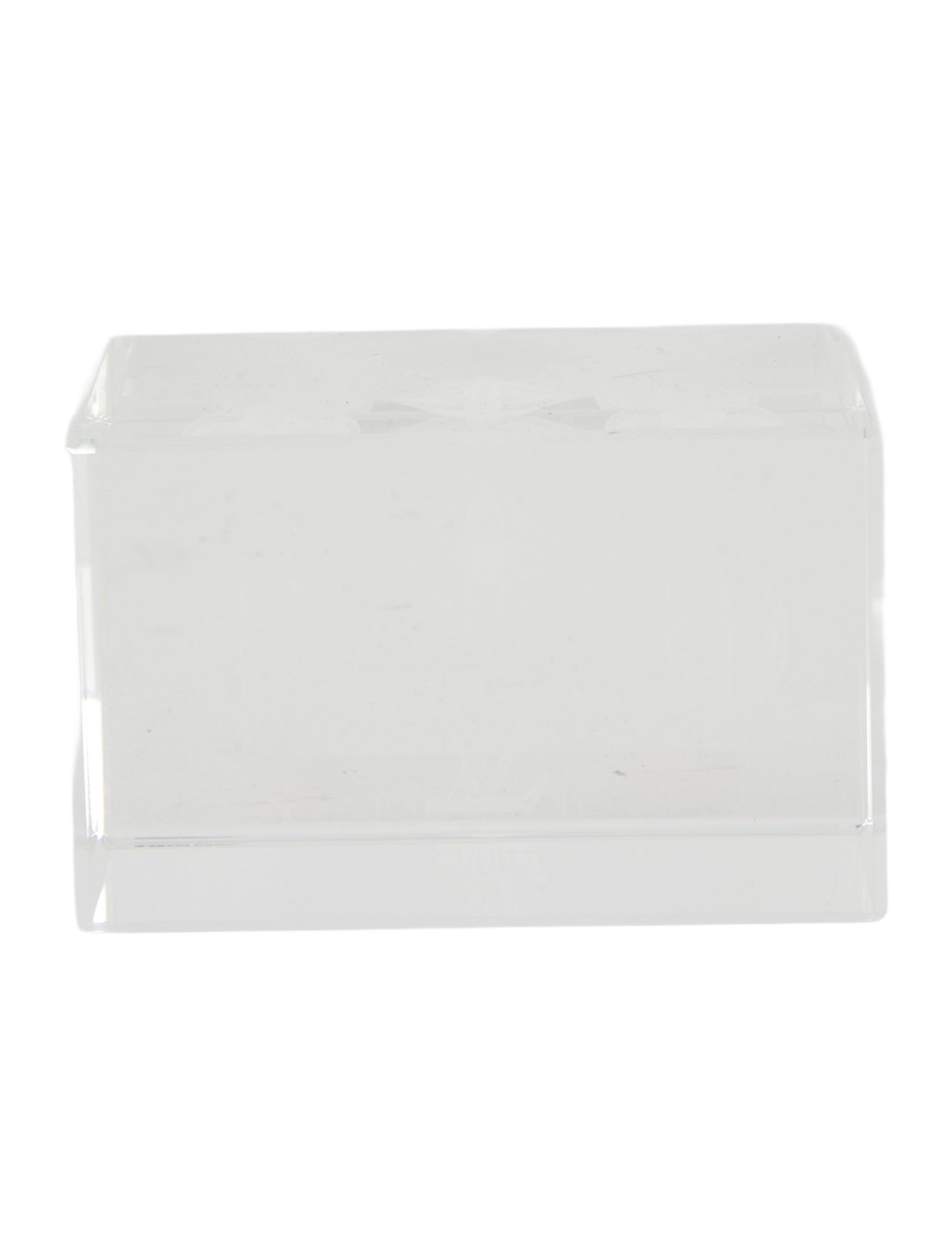Louis Vuitton Crystal Monogram Paperweight