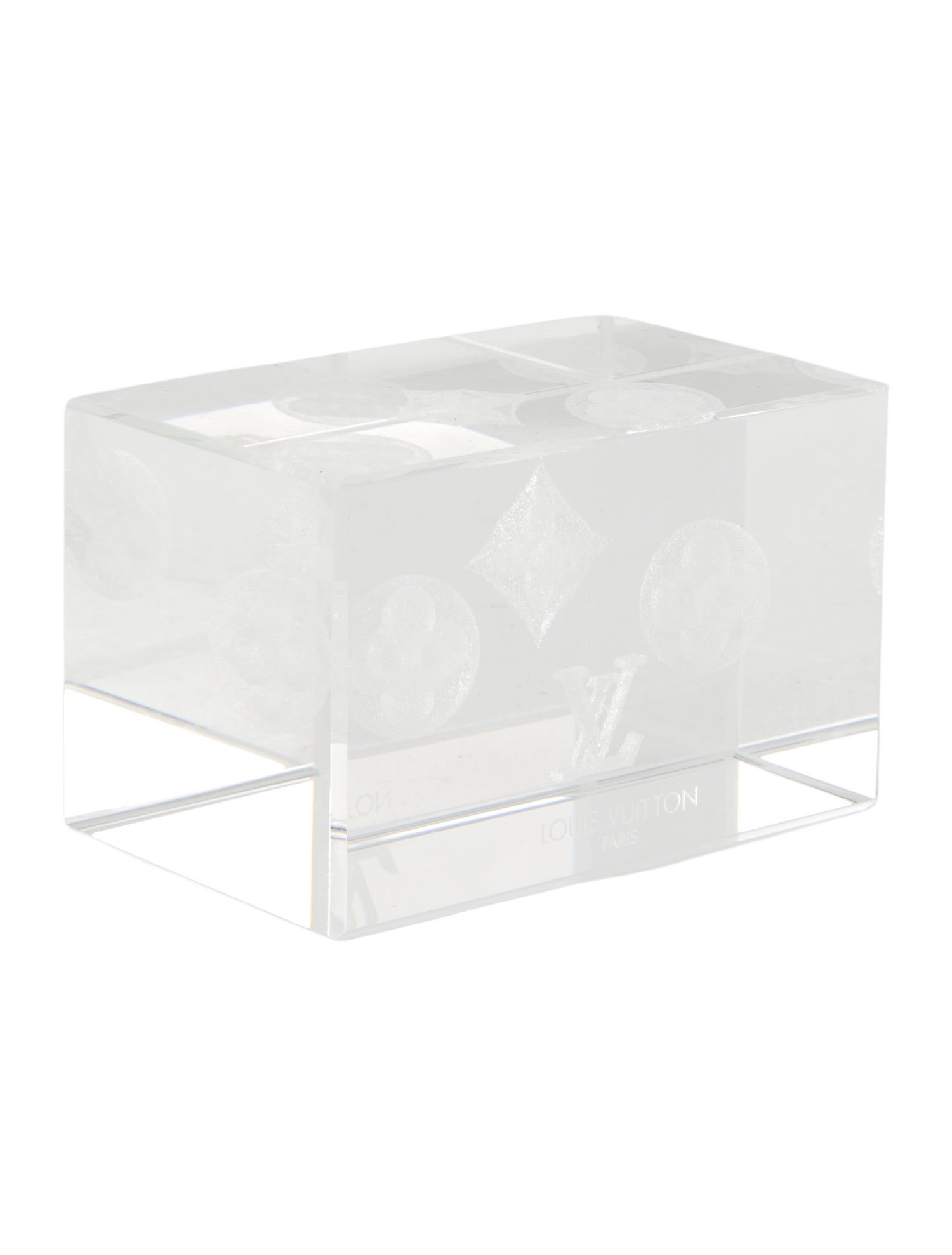 Louis Vuitton Crystal Monogram Paperweight