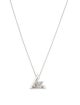 Louis Vuitton 18K Diamond LV Volt One Large Pendant Necklace