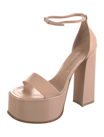 Louis Vuitton LV Monogram Patent Leather Sandals