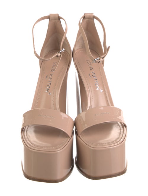 Louis Vuitton LV Monogram Patent Leather Sandals