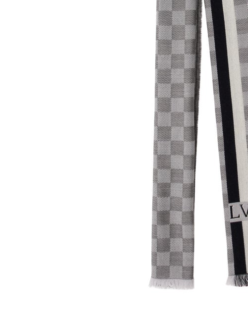 Louis Vuitton Wool Plaid Print Scarf