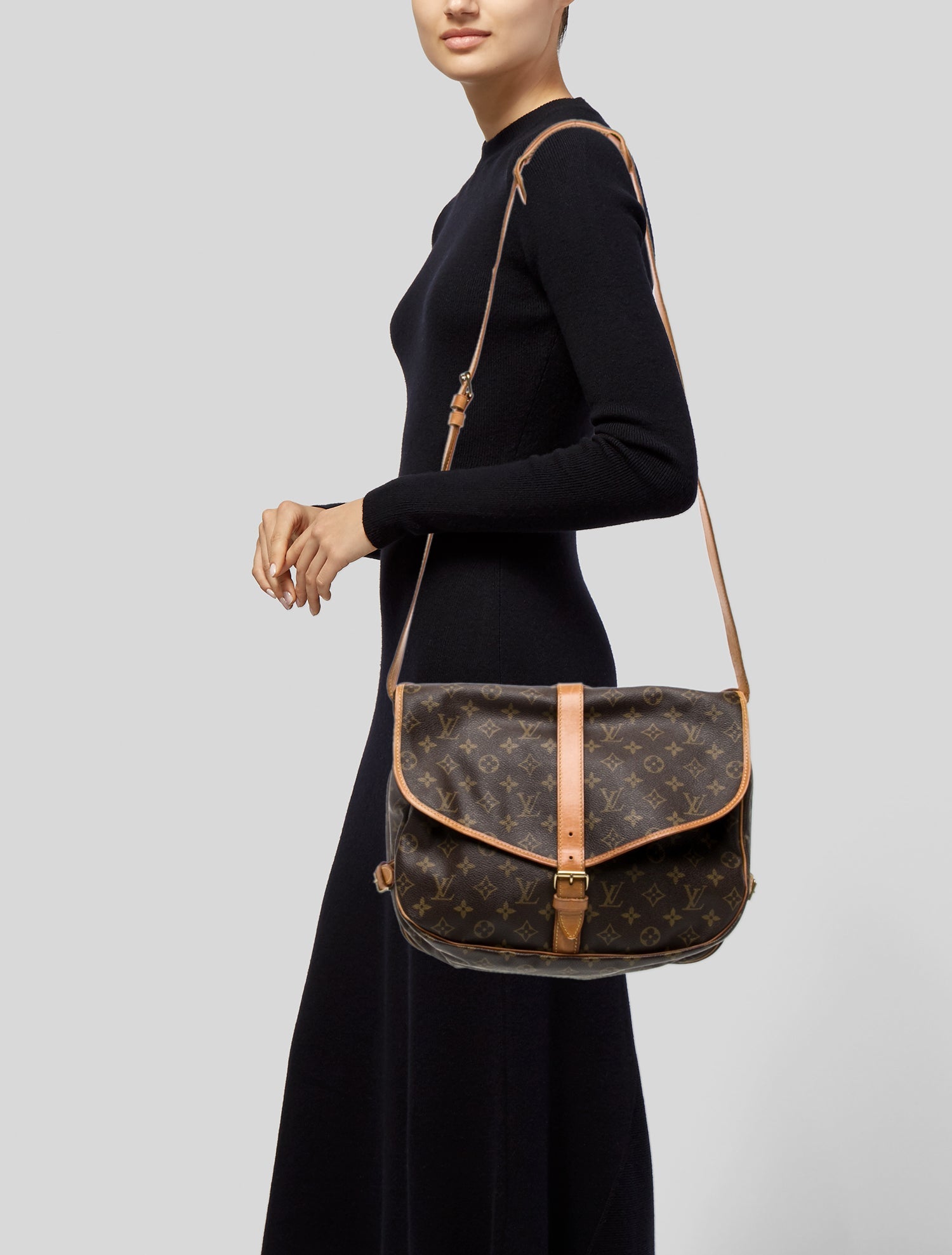 Louis Vuitton LV Monogram Saumur 35 Vintage