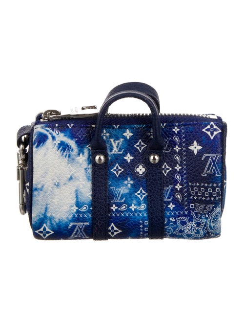 Louis Vuitton 2022 Monogram Bandana Mini Keepall Bag Charm