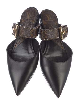 Louis Vuitton LV Monogram Leather Mules