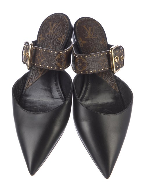 Louis Vuitton LV Monogram Leather Mules