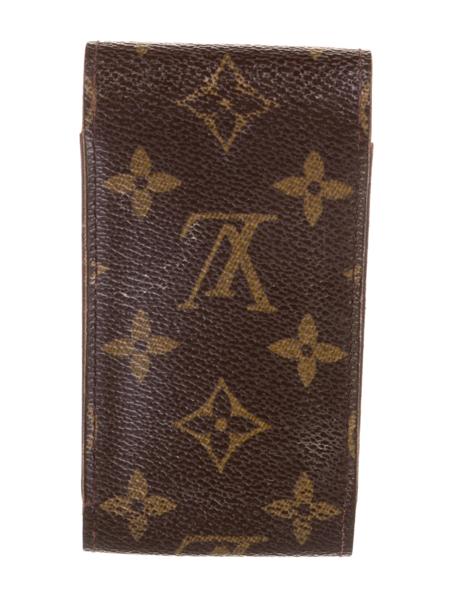 Louis Vuitton Pattern Print Leather Phone Case