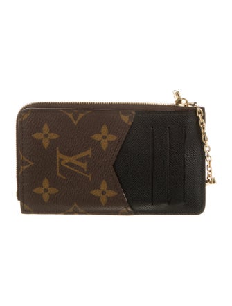 Louis Vuitton LV Monogram Coated Canvas Card Holder Recto Verso