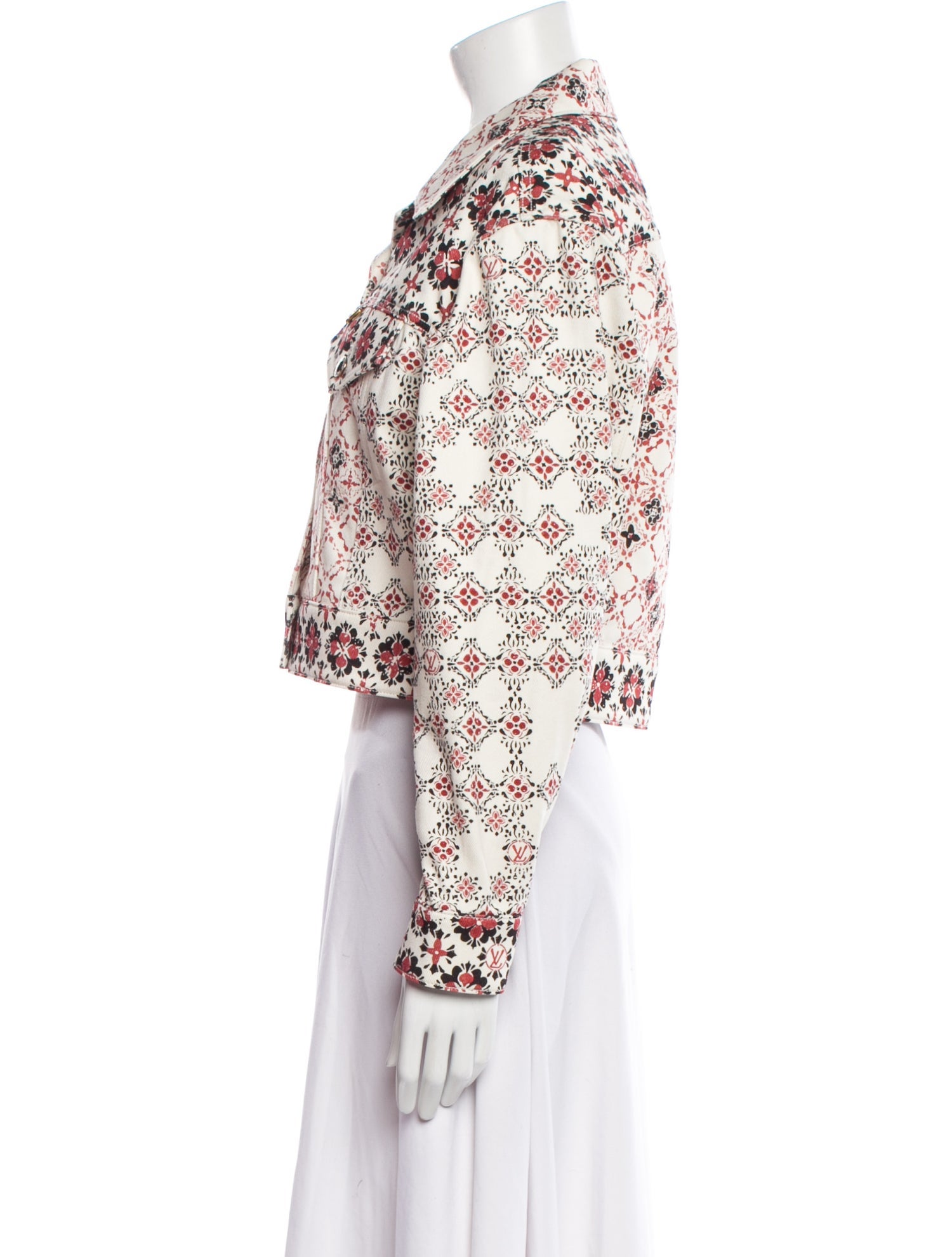 Louis Vuitton 2023 Floral Print Denim Jacket w/ Tags