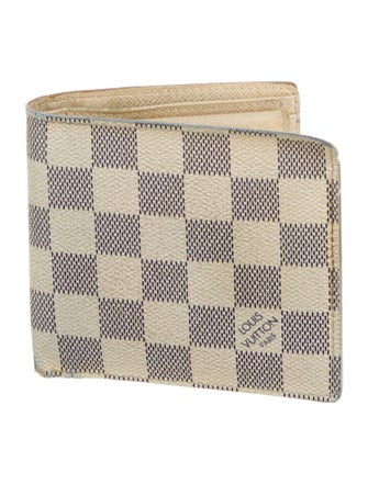 Louis Vuitton Damier Azur Pattern Coated Canvas Zippy Coin Purse