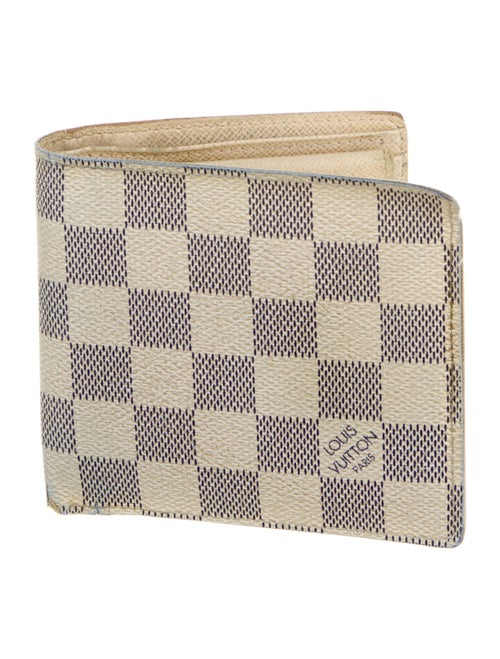 Louis Vuitton Damier Azur Pattern Coated Canvas Zippy Coin Purse