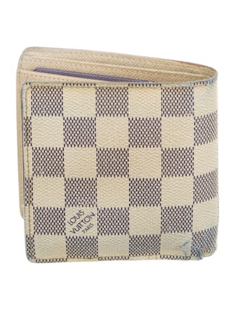 Louis Vuitton Damier Azur Pattern Coated Canvas Zippy Coin Purse