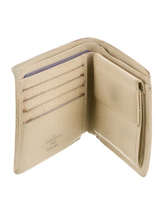 Louis Vuitton Damier Azur Pattern Coated Canvas Zippy Coin Purse