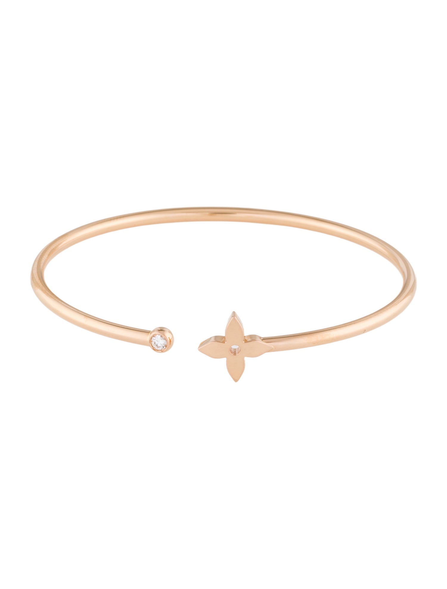 Louis Vuitton 18K Diamond Idylle Blossom Twist Bracelet