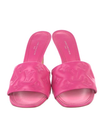 Louis Vuitton LV Monogram Leather Slides