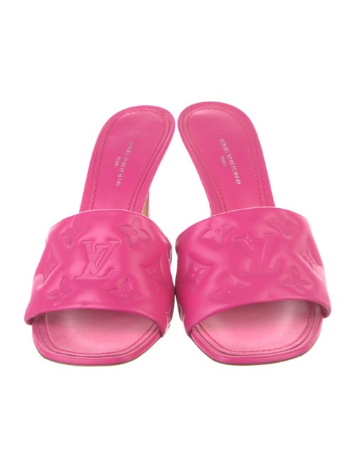 Louis Vuitton LV Monogram Leather Slides