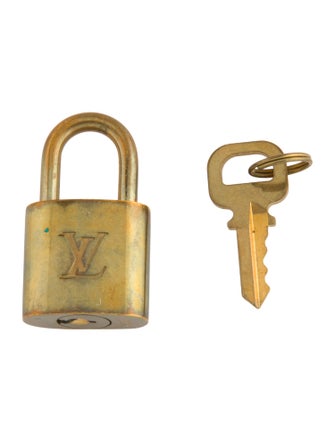 Louis Vuitton Brass Lock & Key Set