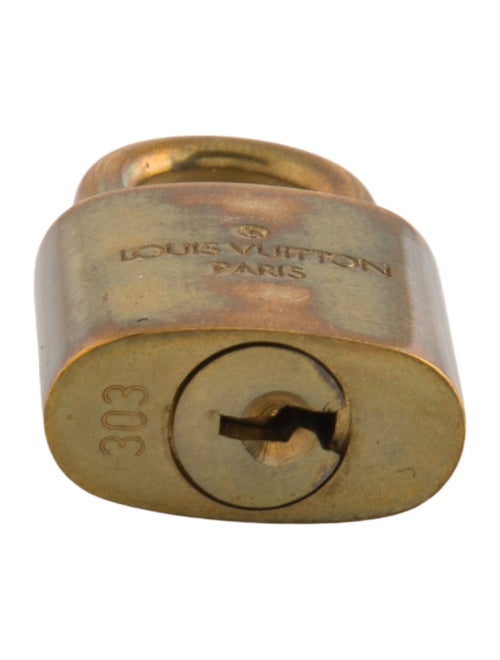 Louis Vuitton Brass Lock & Key Set