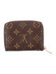 Louis Vuitton 2018 Monogram Pattern Zippy Coin Purse
