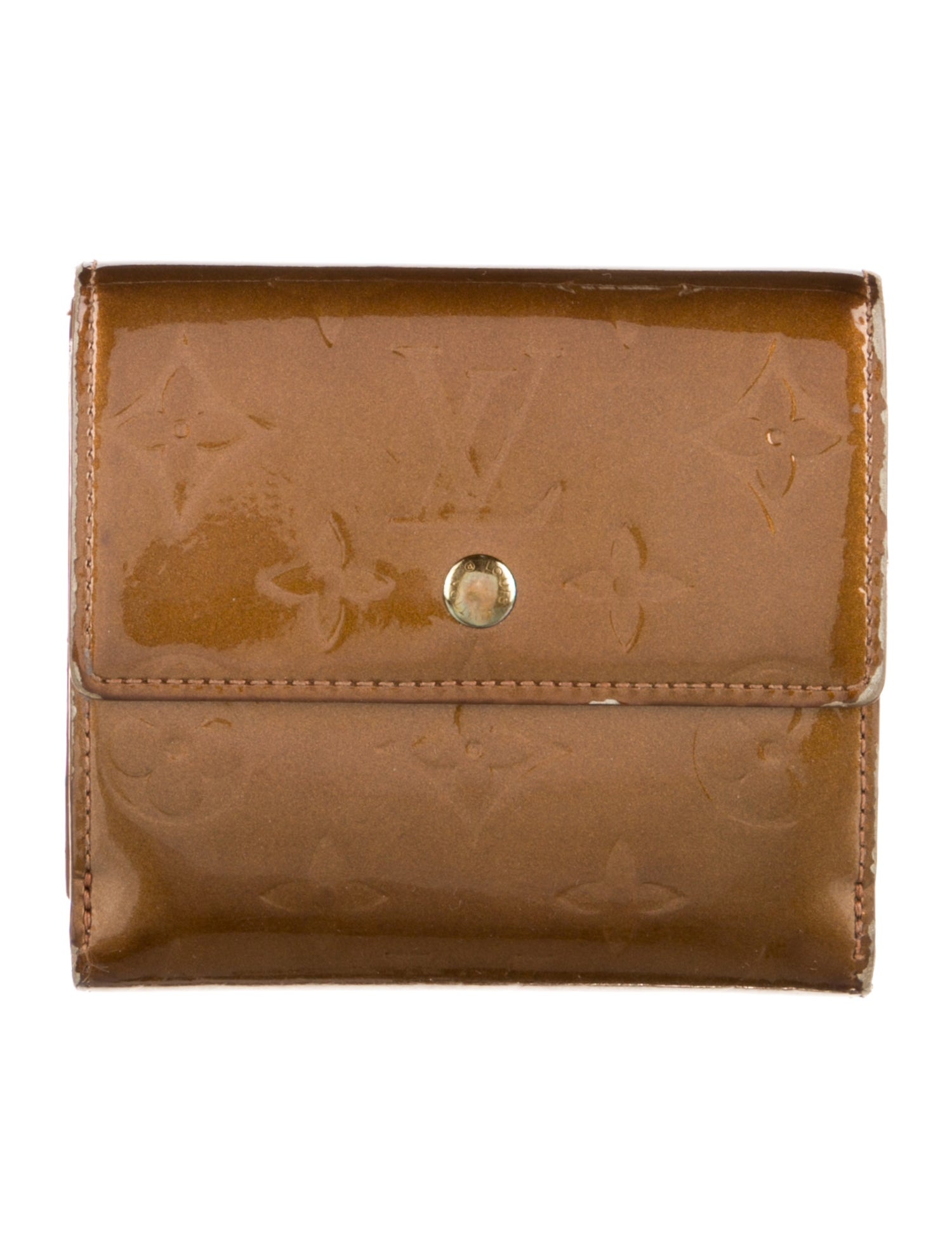 Louis Vuitton LV Monogram Vernis Patent Leather Elise Wallet