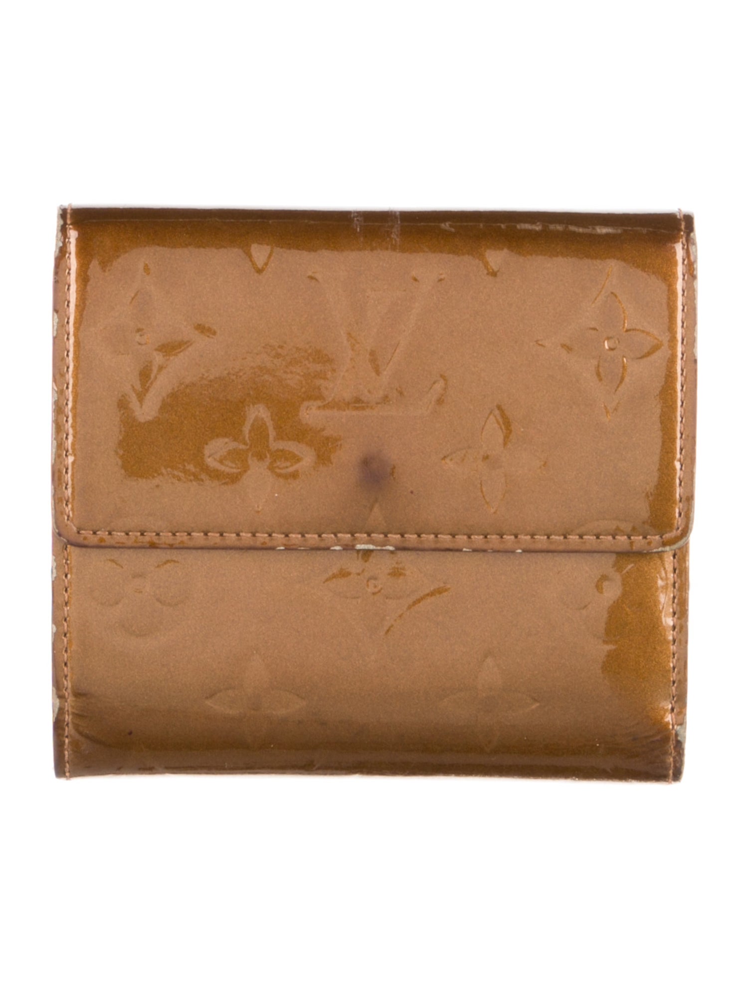 Louis Vuitton LV Monogram Vernis Patent Leather Elise Wallet