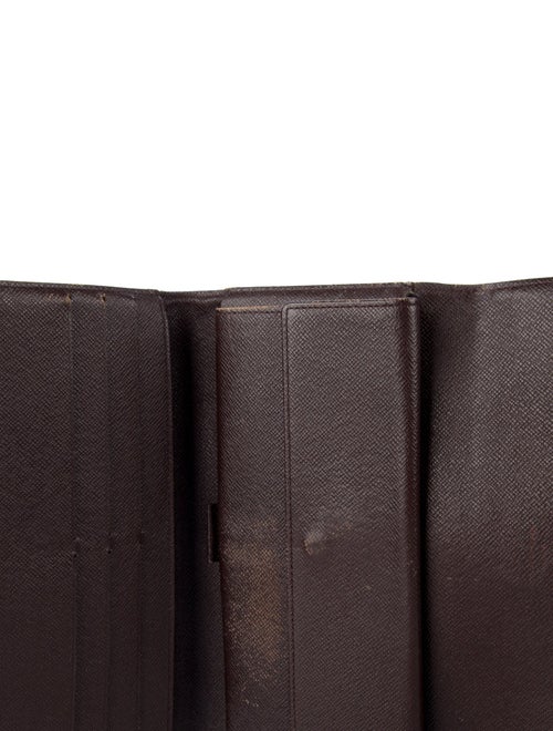 Louis Vuitton 2001 Damier Ebene Pattern Sarah Wallet