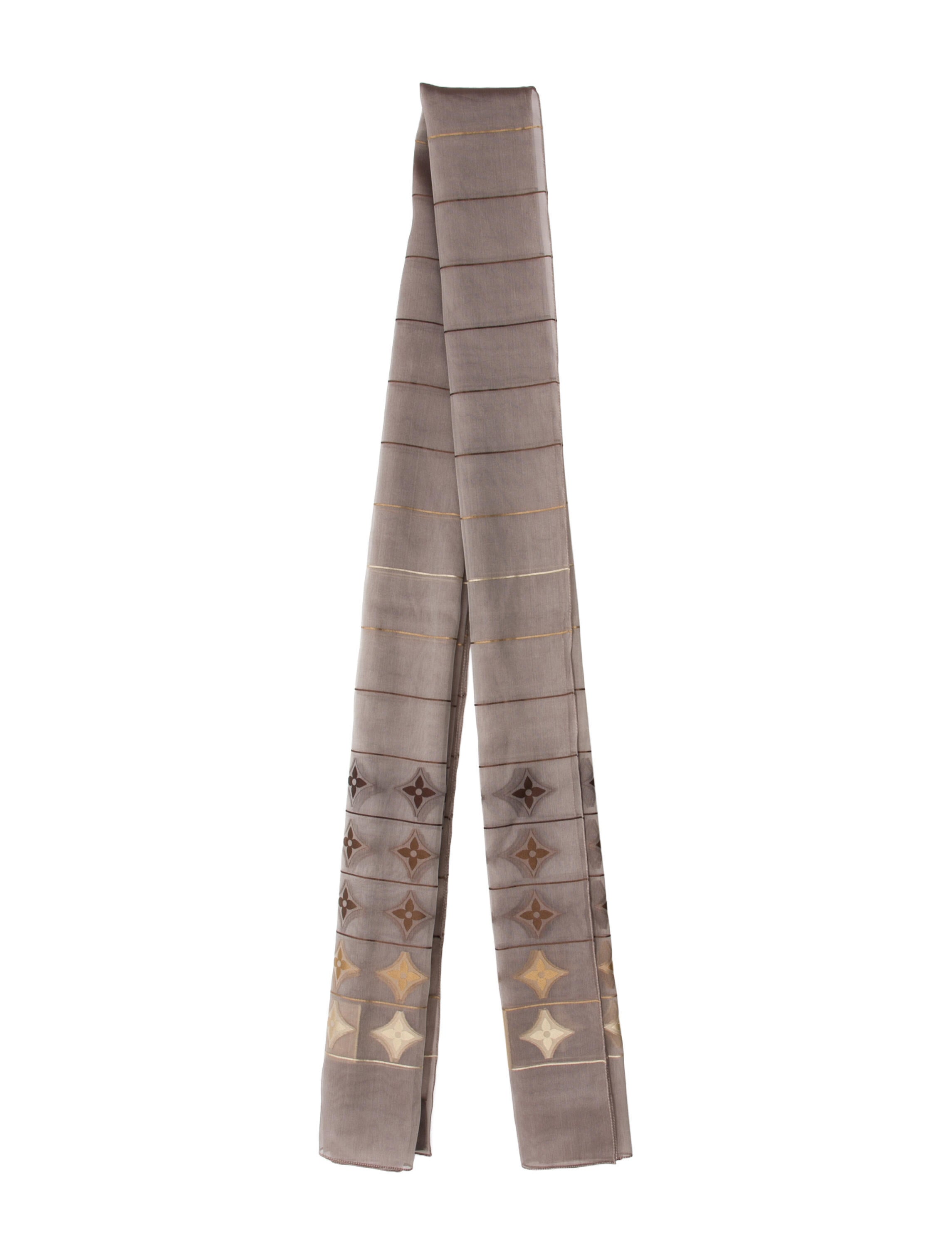 Louis Vuitton Silk LV Monogram Scarf