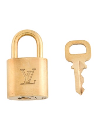 Louis Vuitton Brass Lock & Key Set