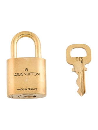 Louis Vuitton Brass Lock & Key Set