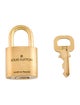 Louis Vuitton Brass Lock & Key Set