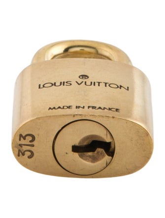 Louis Vuitton Brass Lock & Key Set