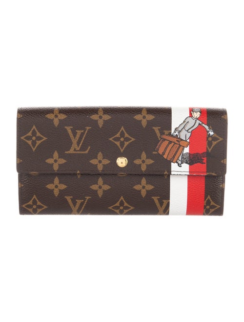 Louis Vuitton Monogram Pattern Coated Canvas Sarah Wallet