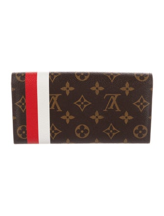 Louis Vuitton Monogram Pattern Coated Canvas Sarah Wallet