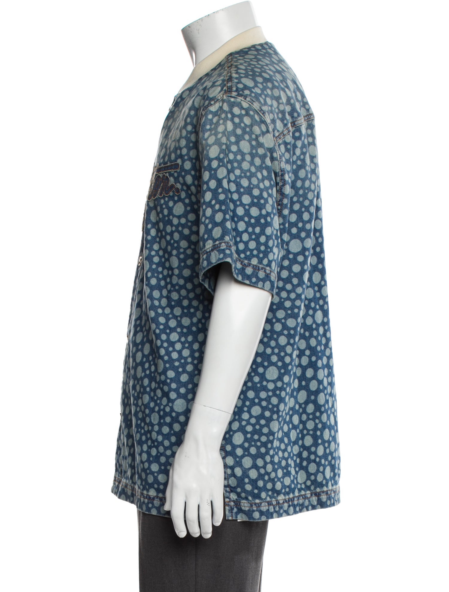 Louis Vuitton 2023 Signature Logo Denim Shirt w/ Tags