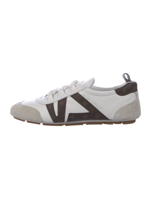 Louis Vuitton Leather Colorblock Pattern Sneakers