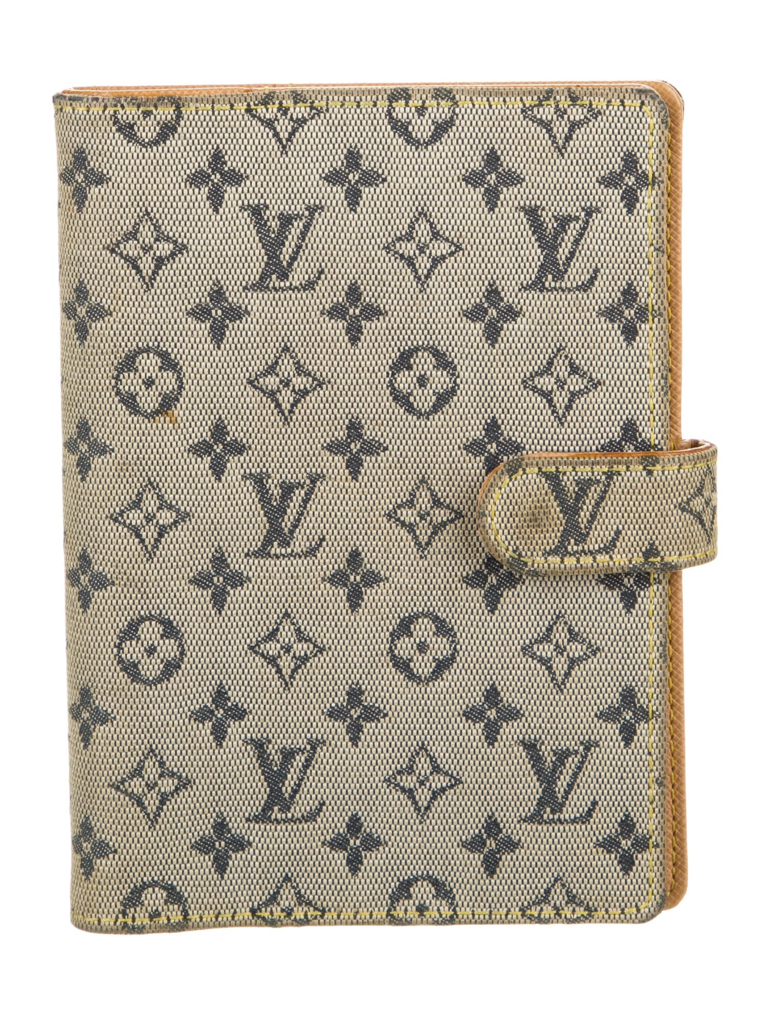 Louis Vuitton Monogram Mini Lin Small Ring Agenda Cover