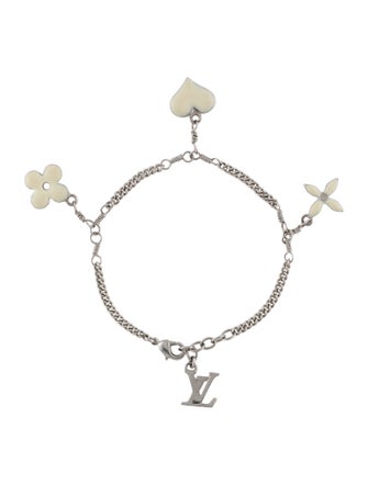 Louis Vuitton Enamel Sweet Monogram Charm Bracelet